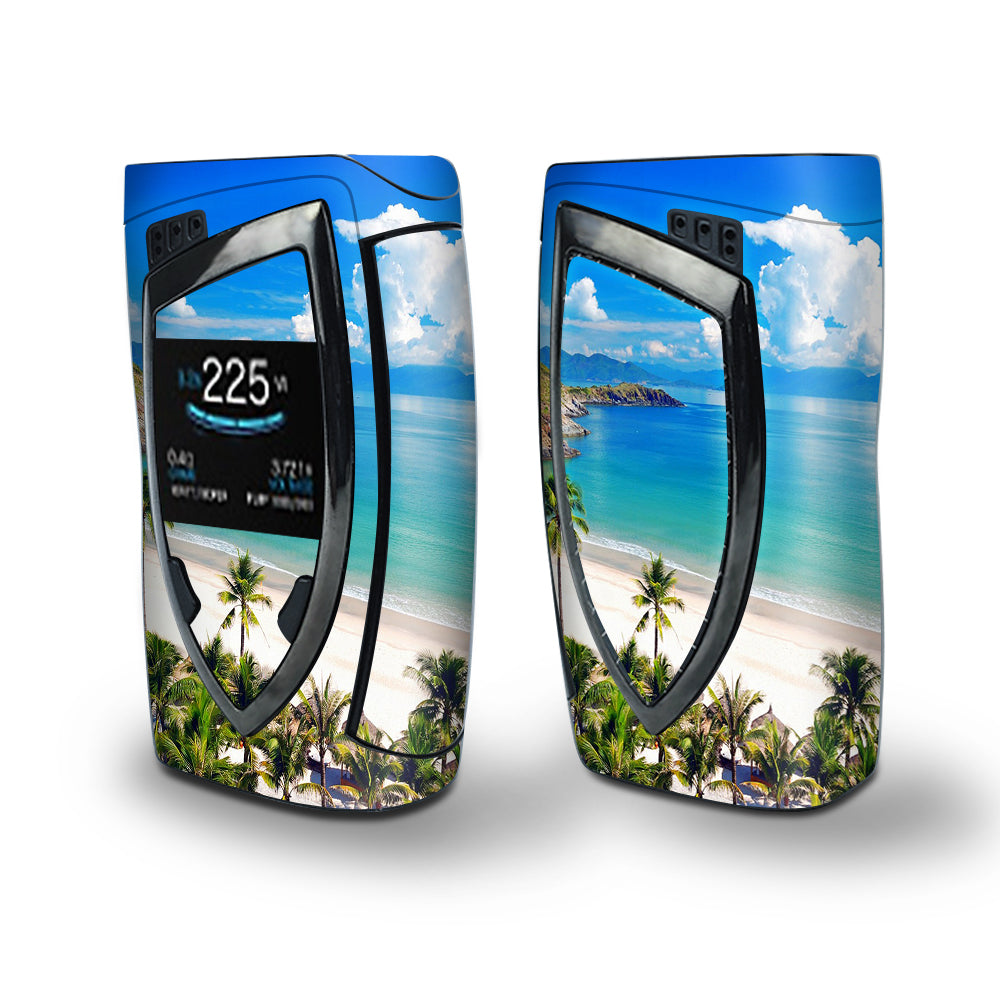 Skin Decal Vinyl Wrap for Smok Devilkin Kit 225w (includes TFV12 Prince Tank Skins) Vape Skins Stickers Cover / Tropical Paradise Palm Trees