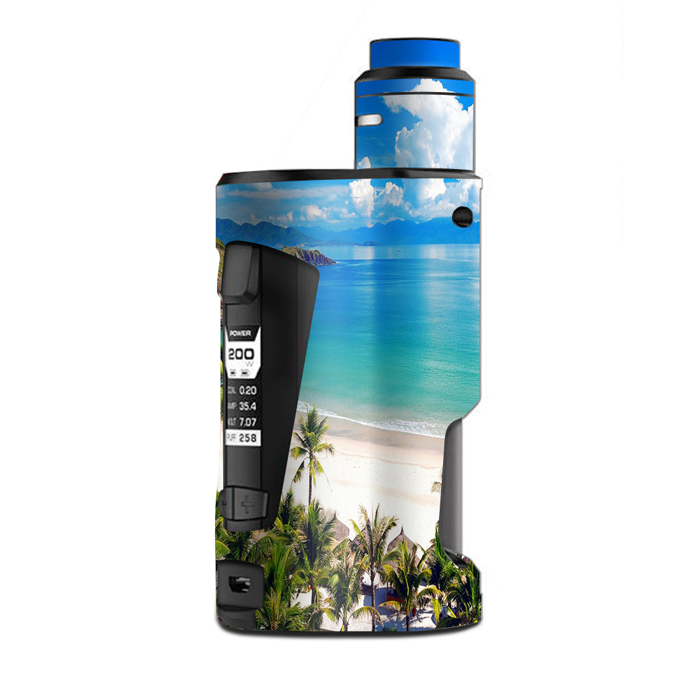  Tropical Paradise Palm Trees G Box Squonk Geek Vape Skin