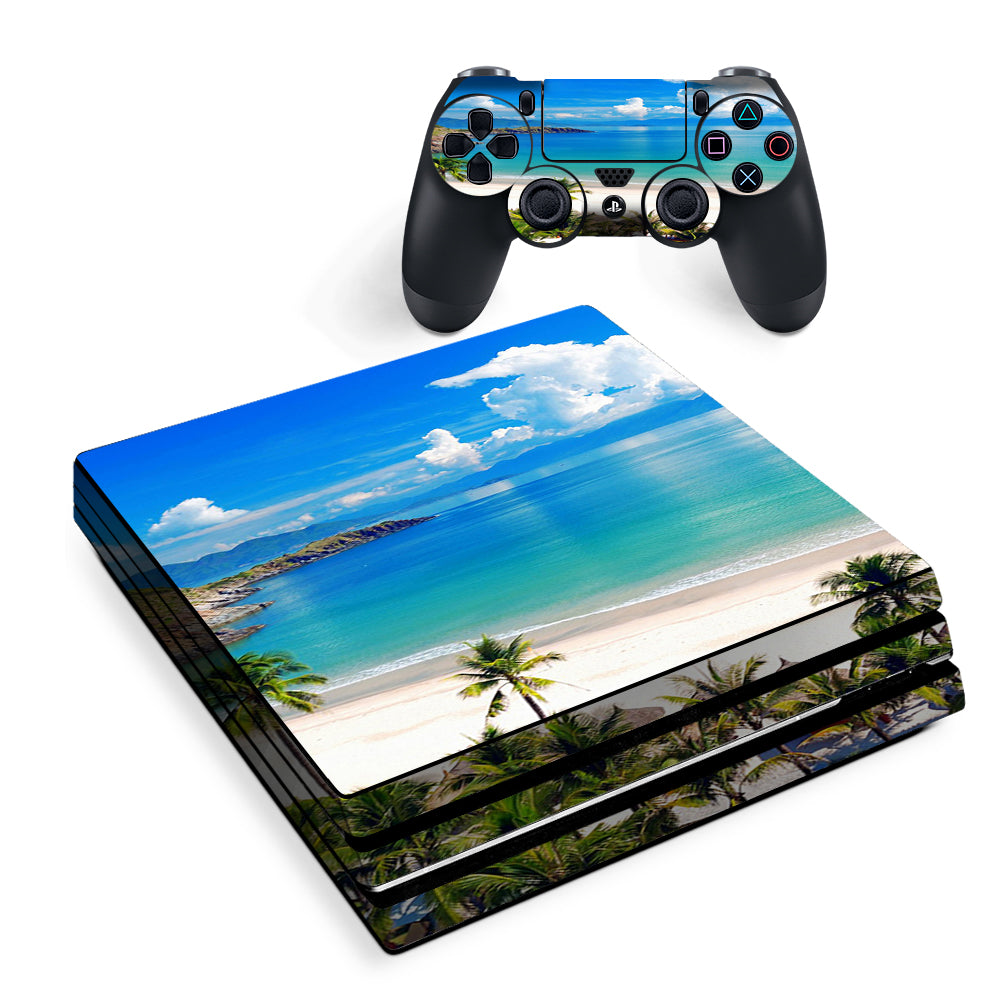 Tropical Paradise Palm Trees Sony PS4 Pro Skin
