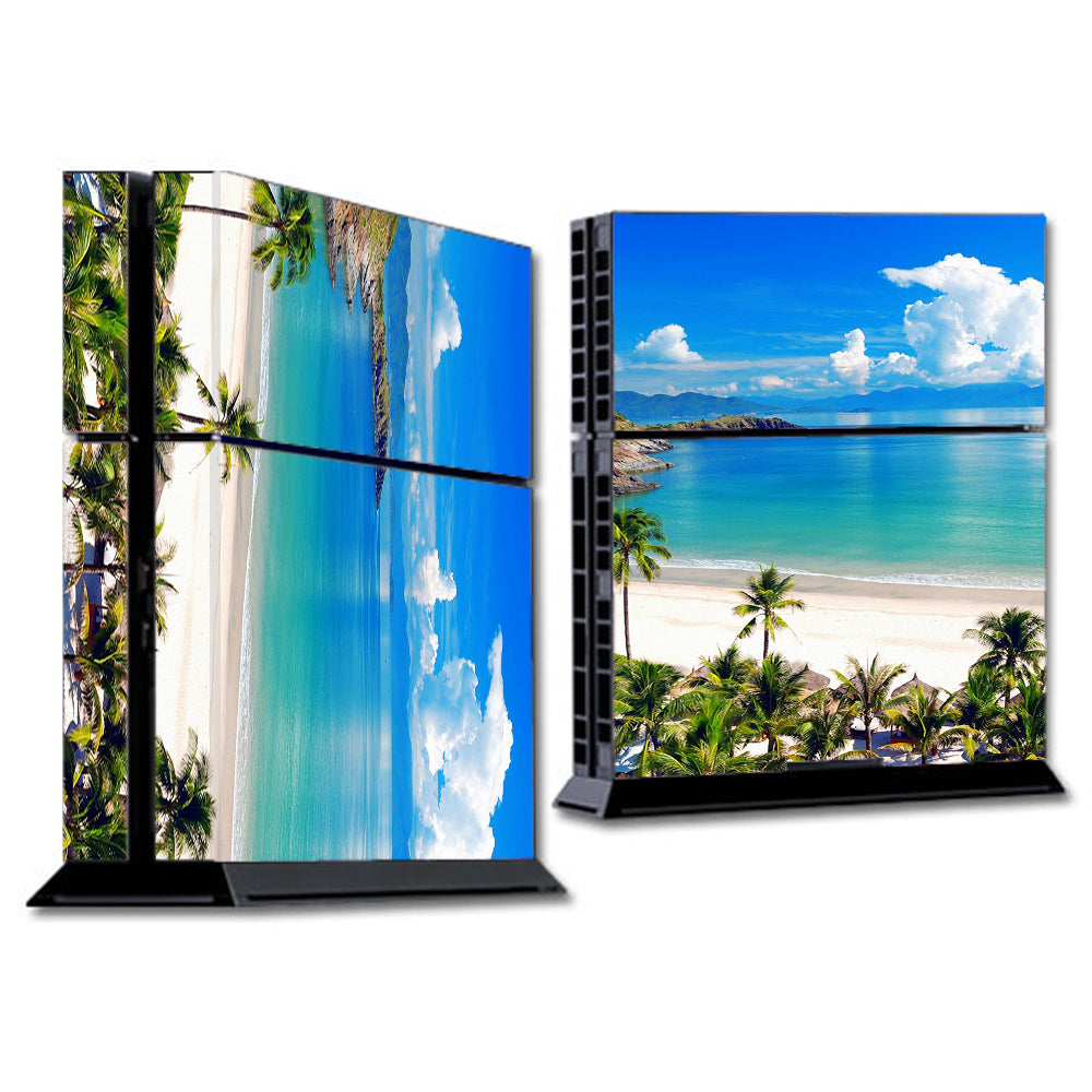  Tropical Paradise Palm Trees Sony Playstation PS4 Skin