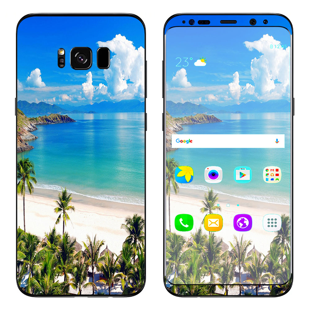  Tropical Paradise Palm Trees Samsung Galaxy S8 Plus Skin