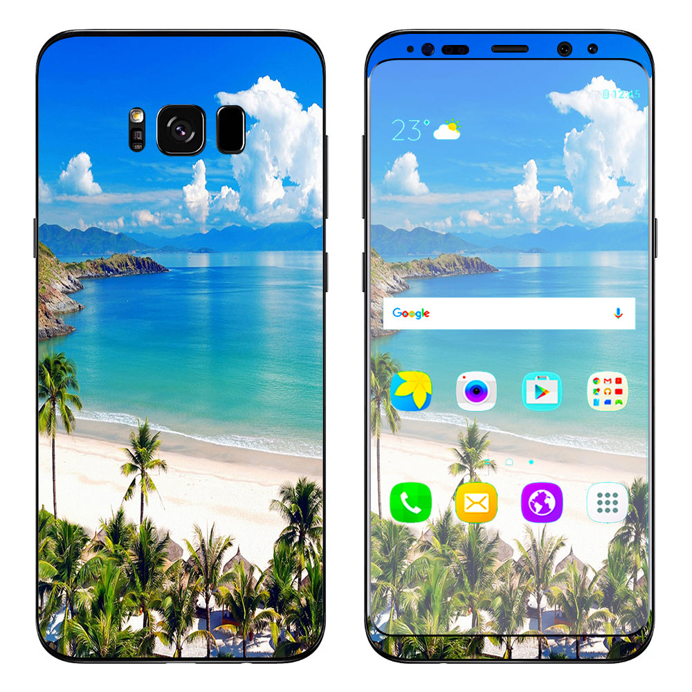  Tropical Paradise Palm Trees Samsung Galaxy S8 Skin