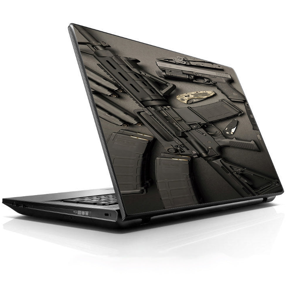  Edc Ar Pistol Gun Knife Military Universal 13 to 16 inch wide laptop Skin