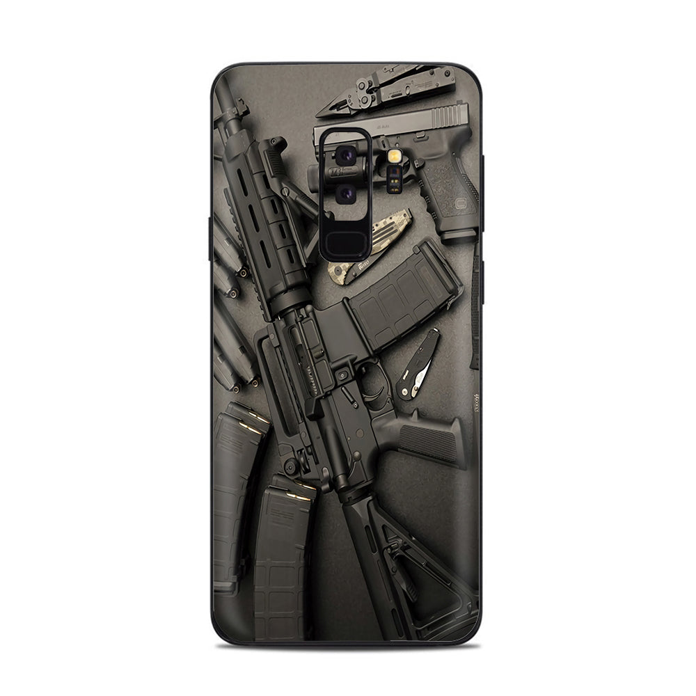  Edc Ar Pistol Gun Knife Military Samsung Galaxy S9 Plus Skin
