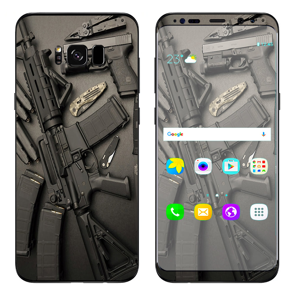  Edc Ar Pistol Gun Knife Military Samsung Galaxy S8 Plus Skin
