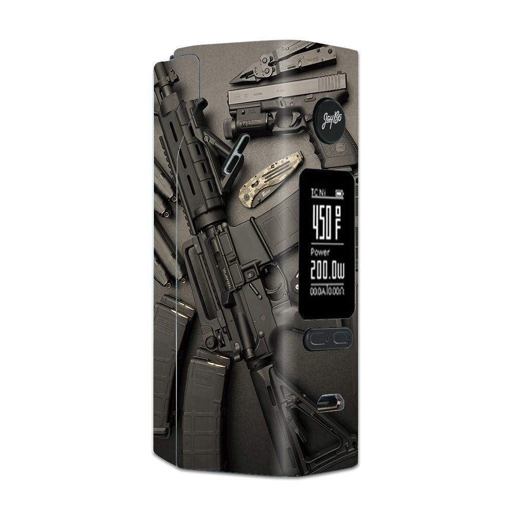  Edc Ar Pistol Gun Knife Military Wismec Reuleaux RX 2/3 combo kit Skin