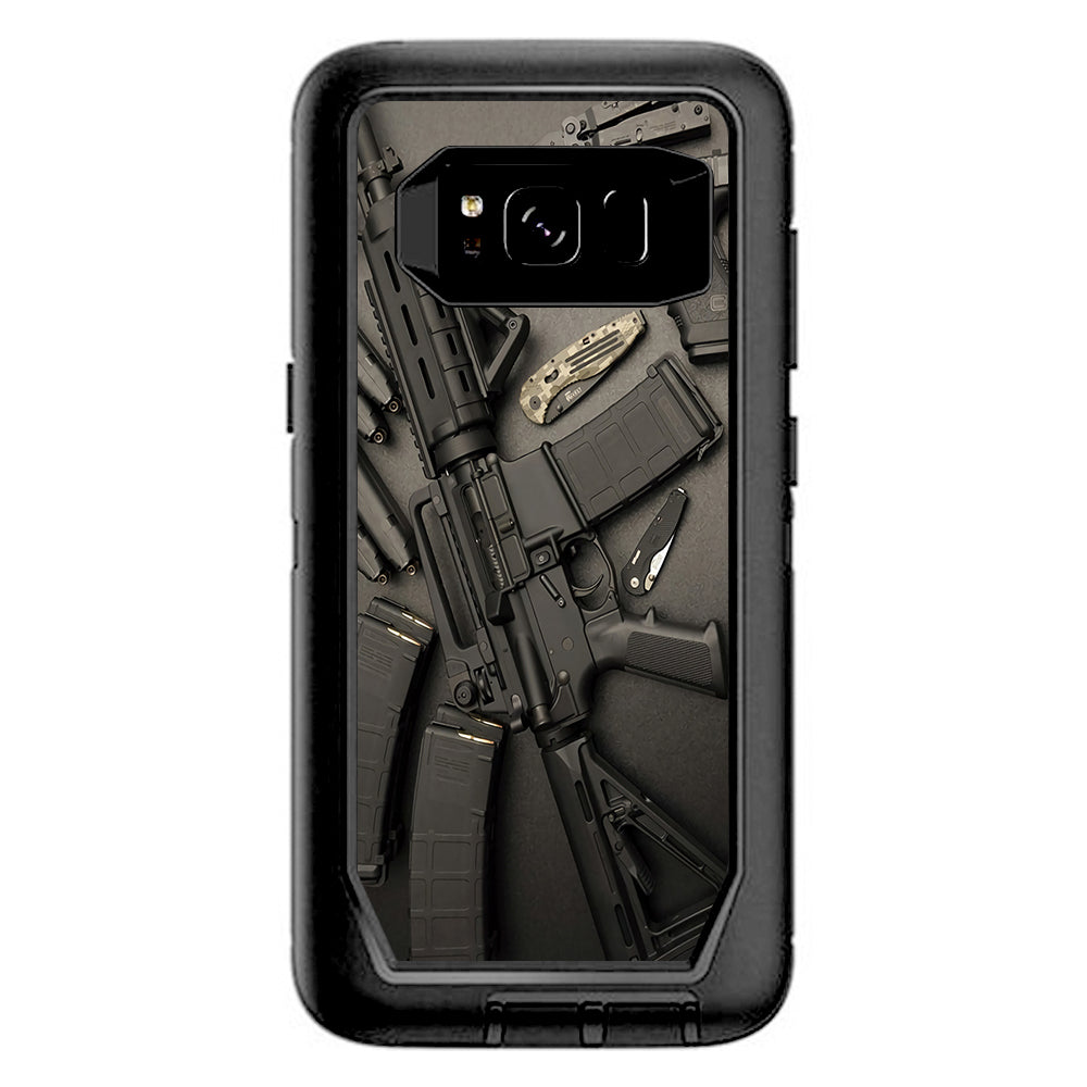  Edc Ar Pistol Gun Knife Military Otterbox Defender Samsung Galaxy S8 Skin