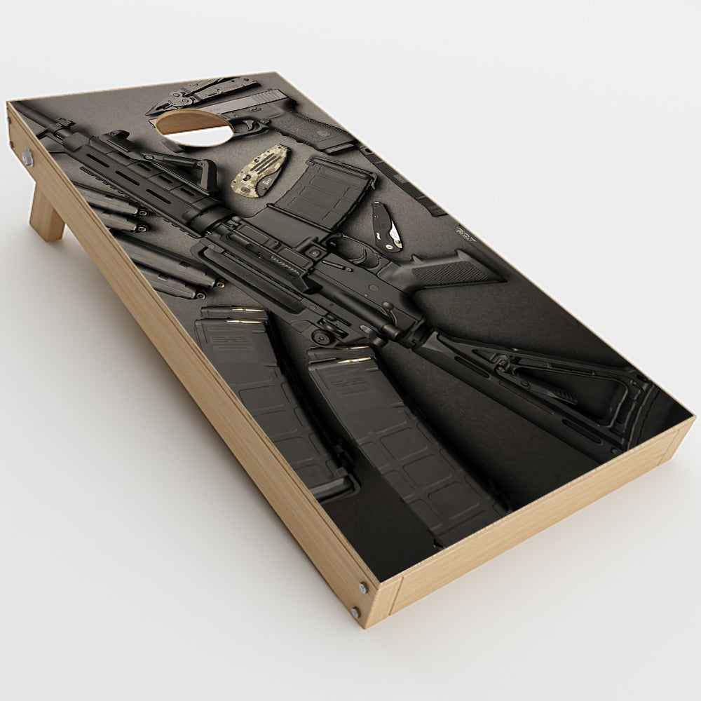  Edc Ar Pistol Gun Knife Military Cornhole Game Boards  Skin