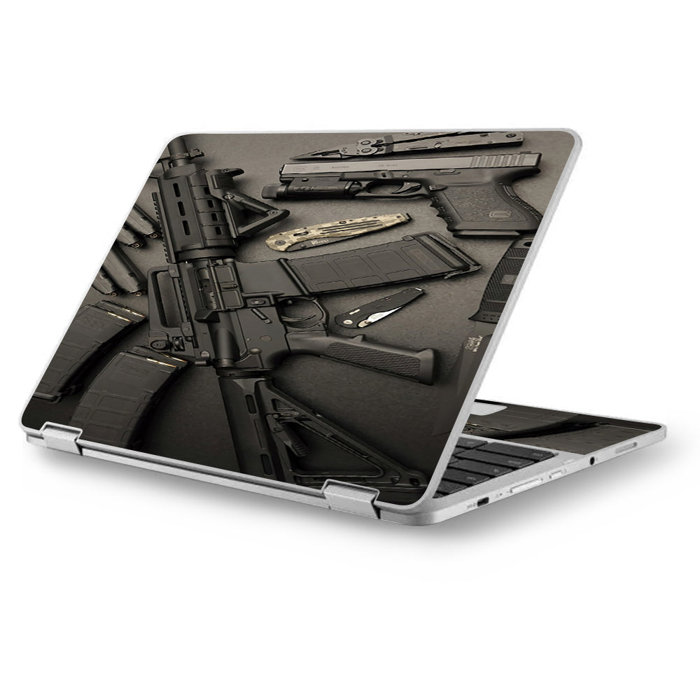  Edc Ar Pistol Gun Knife Military Asus Chromebook Flip 12.5" Skin