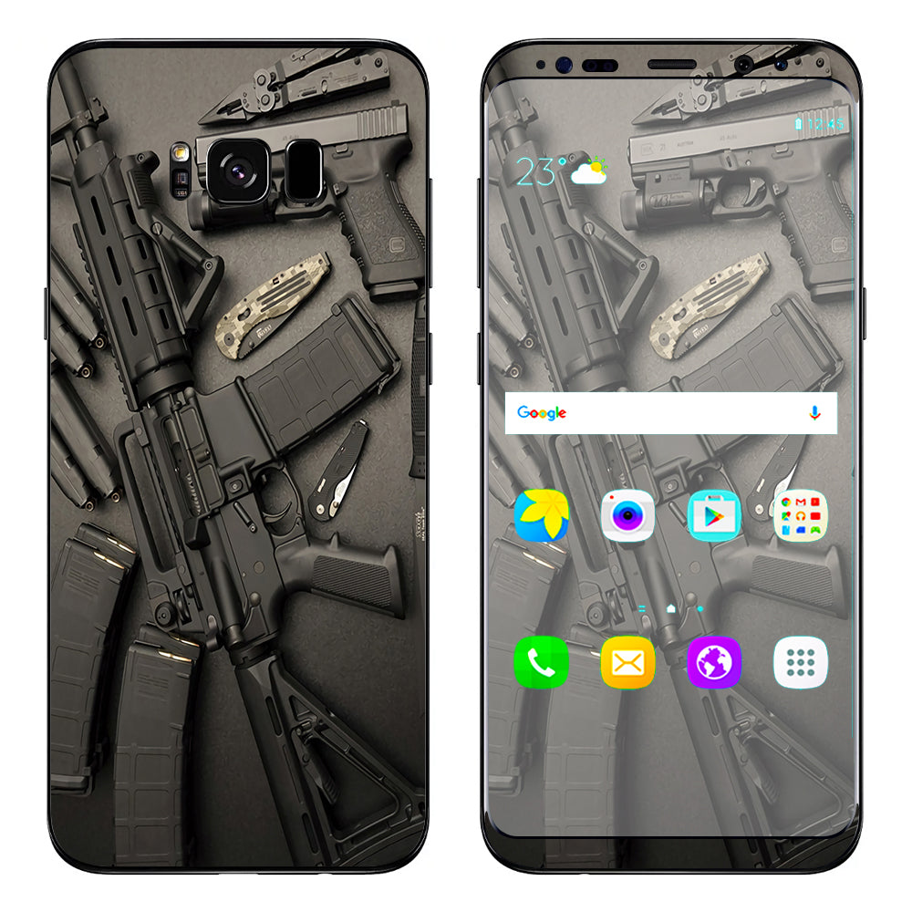  Edc Ar Pistol Gun Knife Military Samsung Galaxy S8 Skin