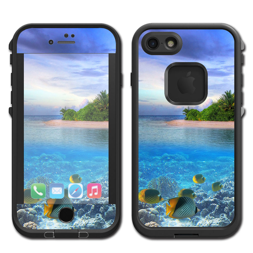  Underwater Snorkel Tropical Fish Island Lifeproof Fre iPhone 7 or iPhone 8 Skin