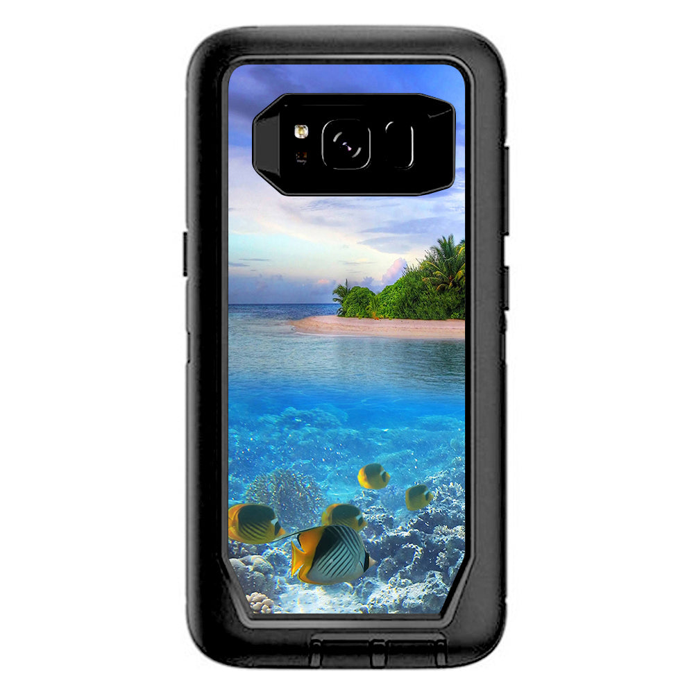  Underwater Snorkel Tropical Fish Island Otterbox Defender Samsung Galaxy S8 Skin