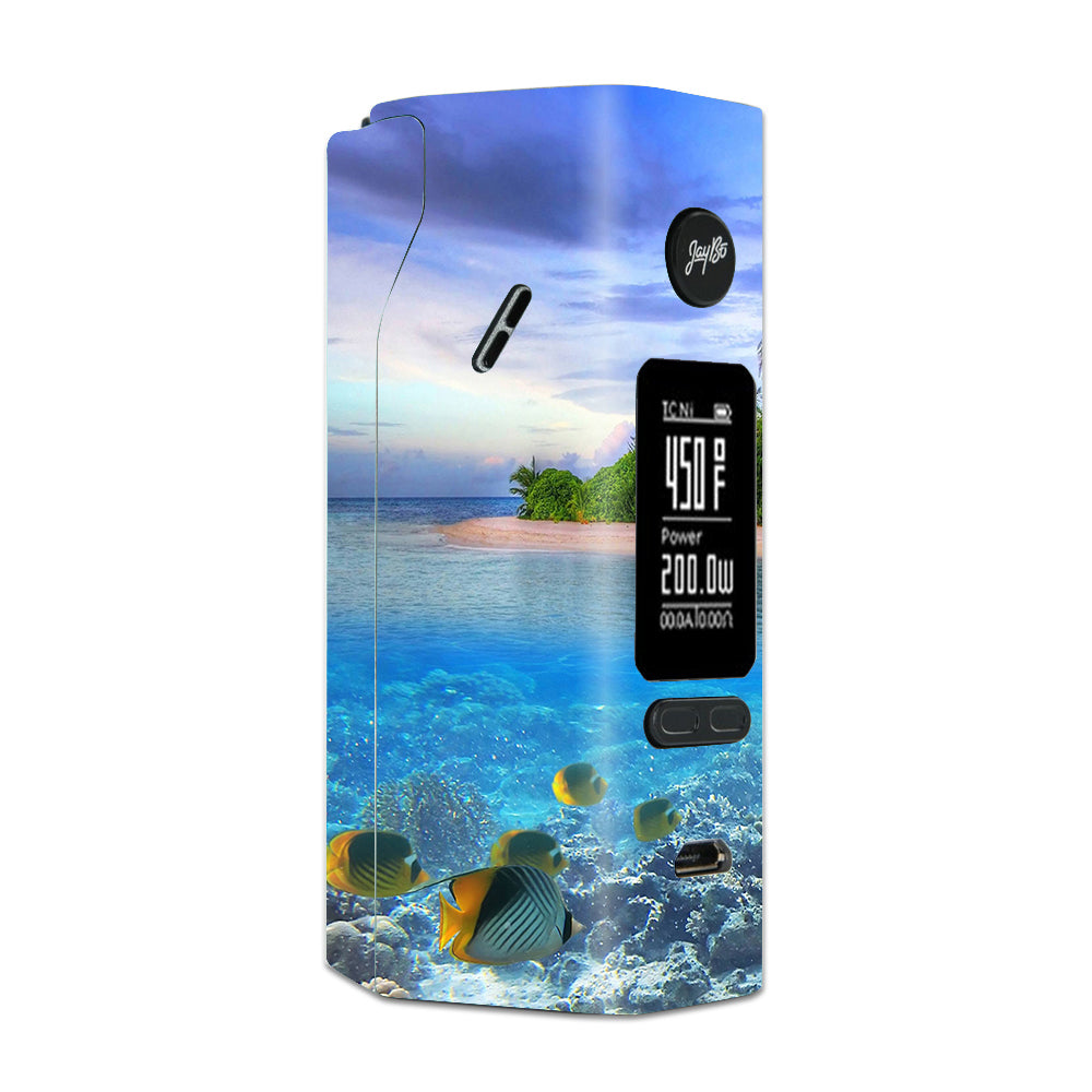  Underwater Snorkel Tropical Fish Island Wismec Reuleaux RX 2/3 combo kit Skin