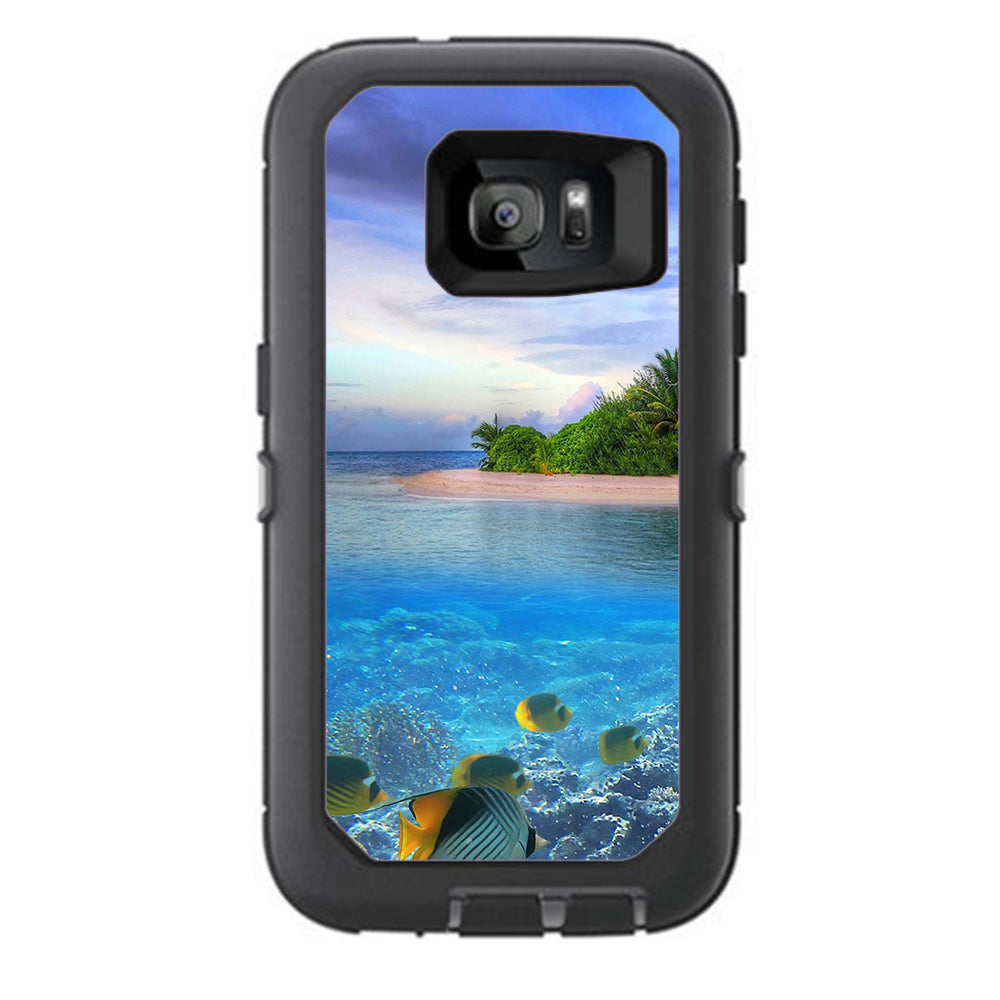  Underwater Snorkel Tropical Fish Island Otterbox Defender Samsung Galaxy S7 Skin