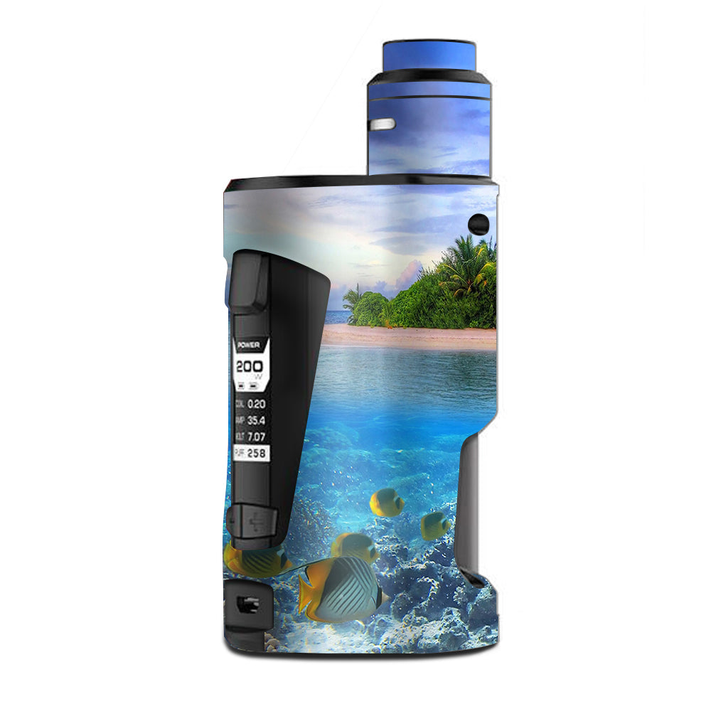  Underwater Snorkel Tropical Fish Island G Box Squonk Geek Vape Skin