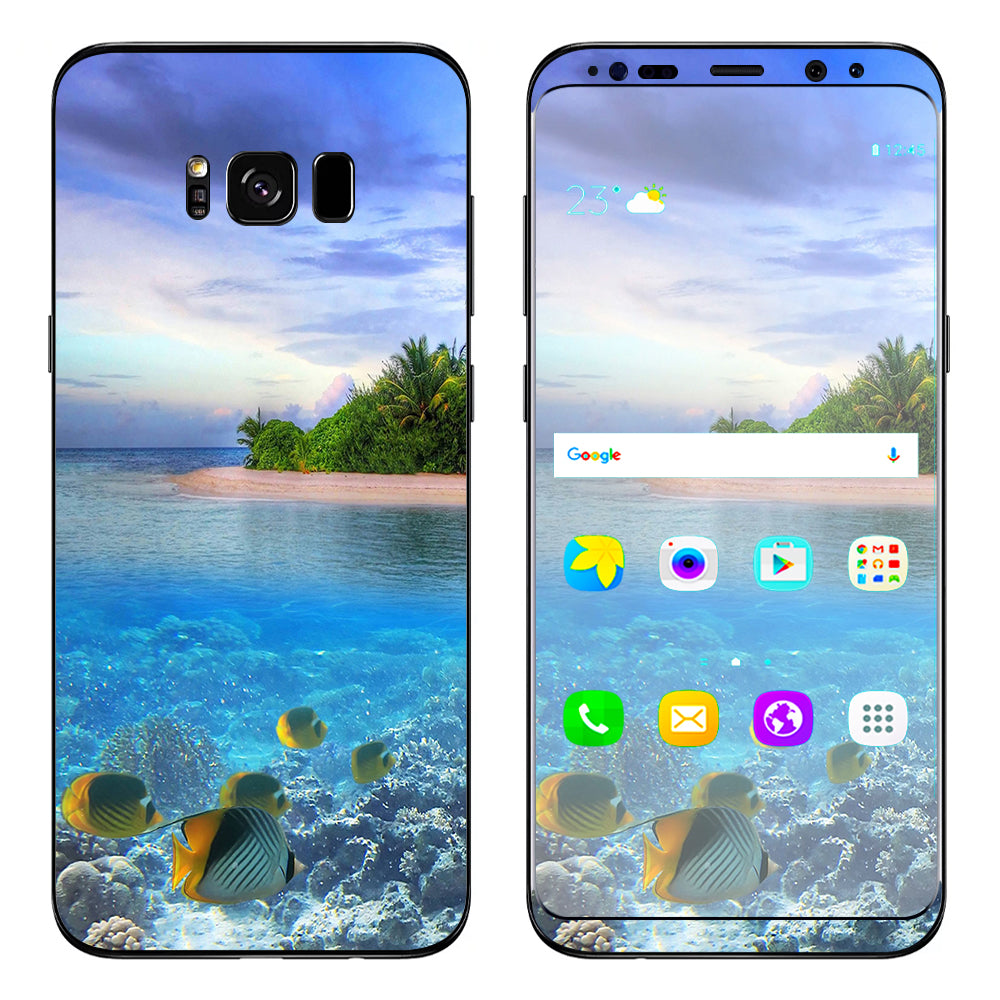  Underwater Snorkel Tropical Fish Island Samsung Galaxy S8 Plus Skin