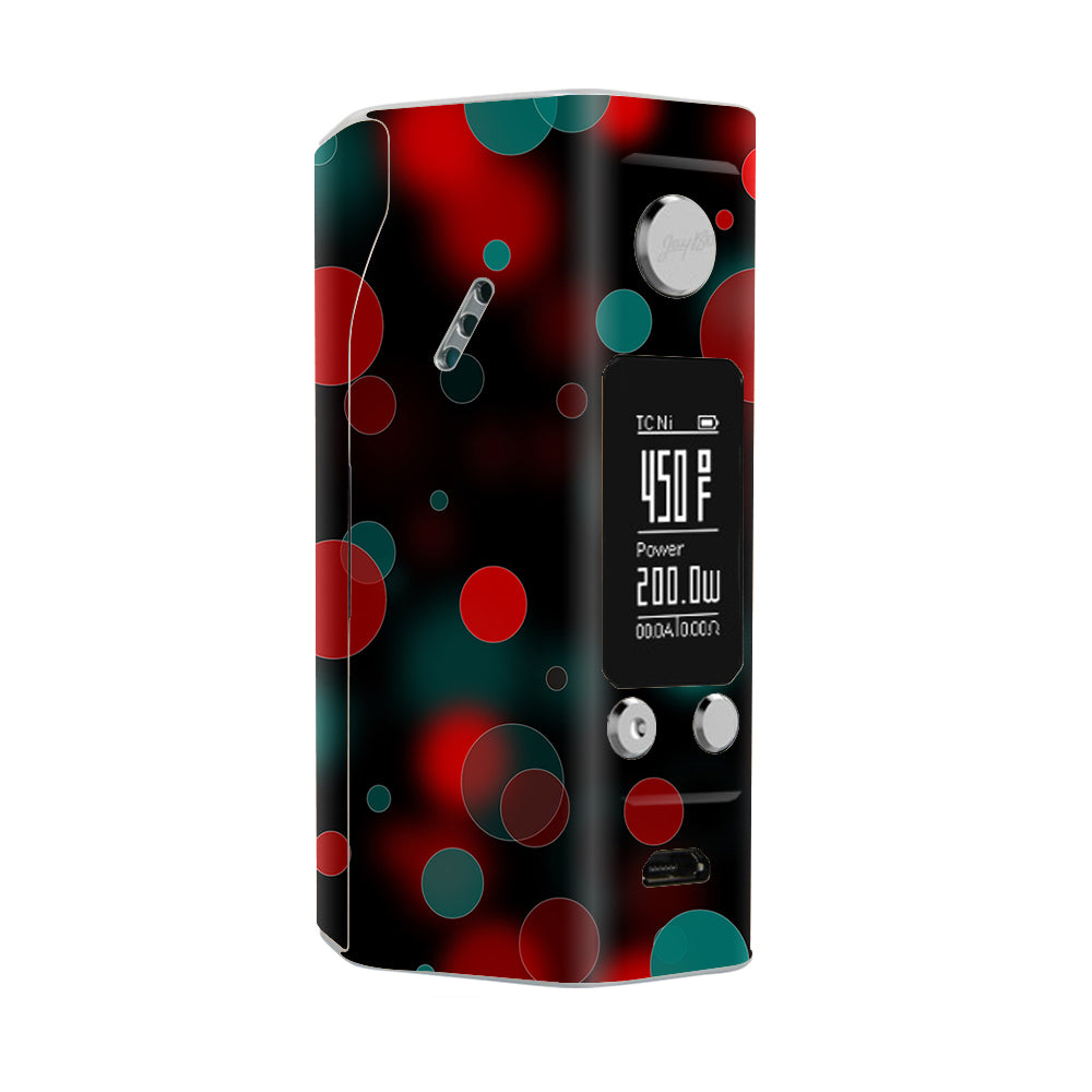 Skin Decal for Wismec Reuleaux RX200S Vape Mod / Red Blue Circles Dots Vision itsaskin.com Skin Decal for Wismec Reuleaux RX200S Vape Mod / Red Blue Circles Dots Vision itsaskin.com