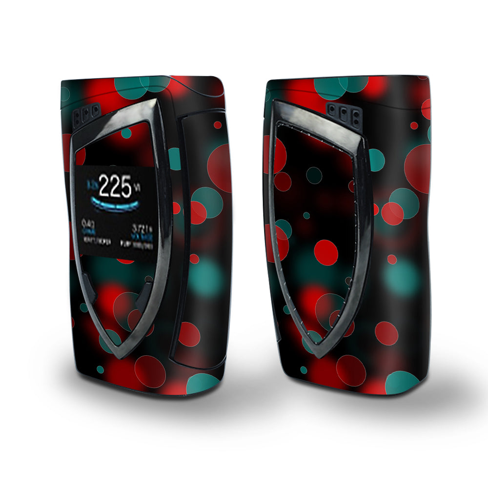 Skin Decal Vinyl Wrap for Smok Devilkin Kit 225w (includes TFV12 Prince Tank Skins) Vape Skins Stickers Cover / Red Blue Circles Dots Vision