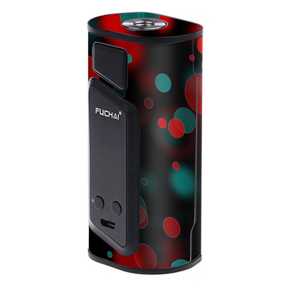 Skin Decal for Sigelei Fuchai Duo-3 175W TC Vape / Red Blue Circles Dots Vision itsaskin.com Skin Decal for Sigelei Fuchai Duo-3 175W TC Vape / Red Blue Circles Dots Vision itsaskin.com