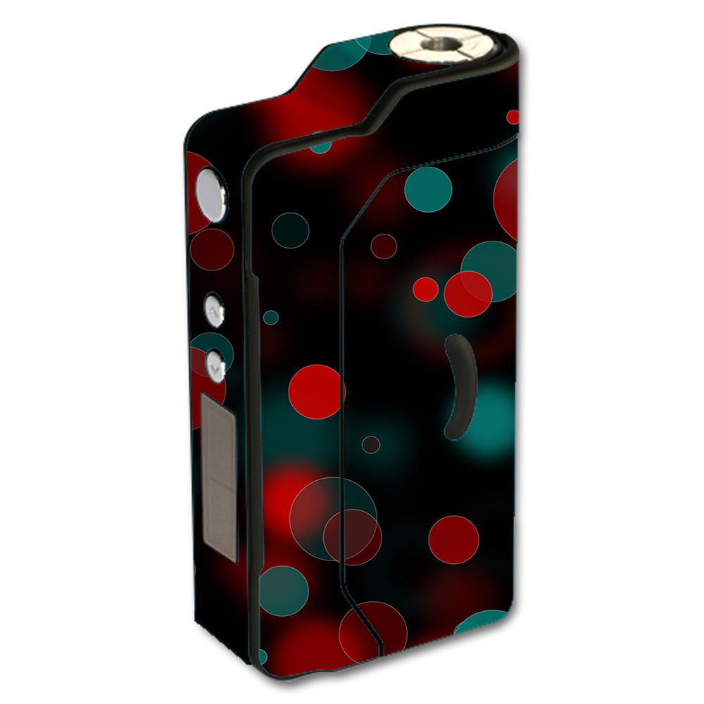  Red Blue Circles Dots Vision Sigelei 150W TC Skin