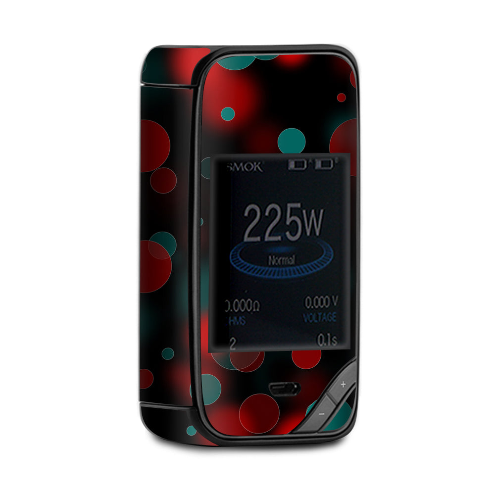  Red Blue Circles Dots Vision X-Priv Smok Skin