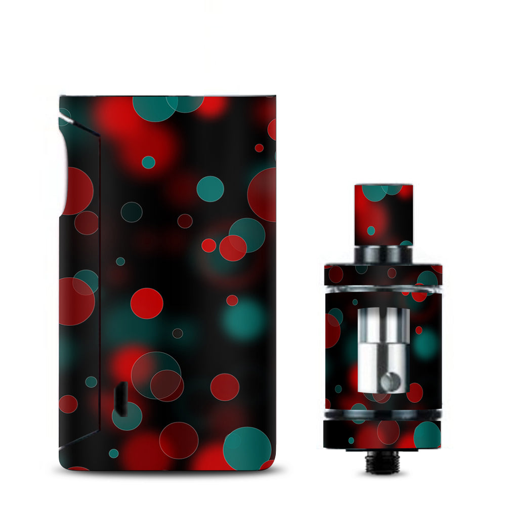  Red Blue Circles Dots Vision Vaporesso Drizzle Fit Skin