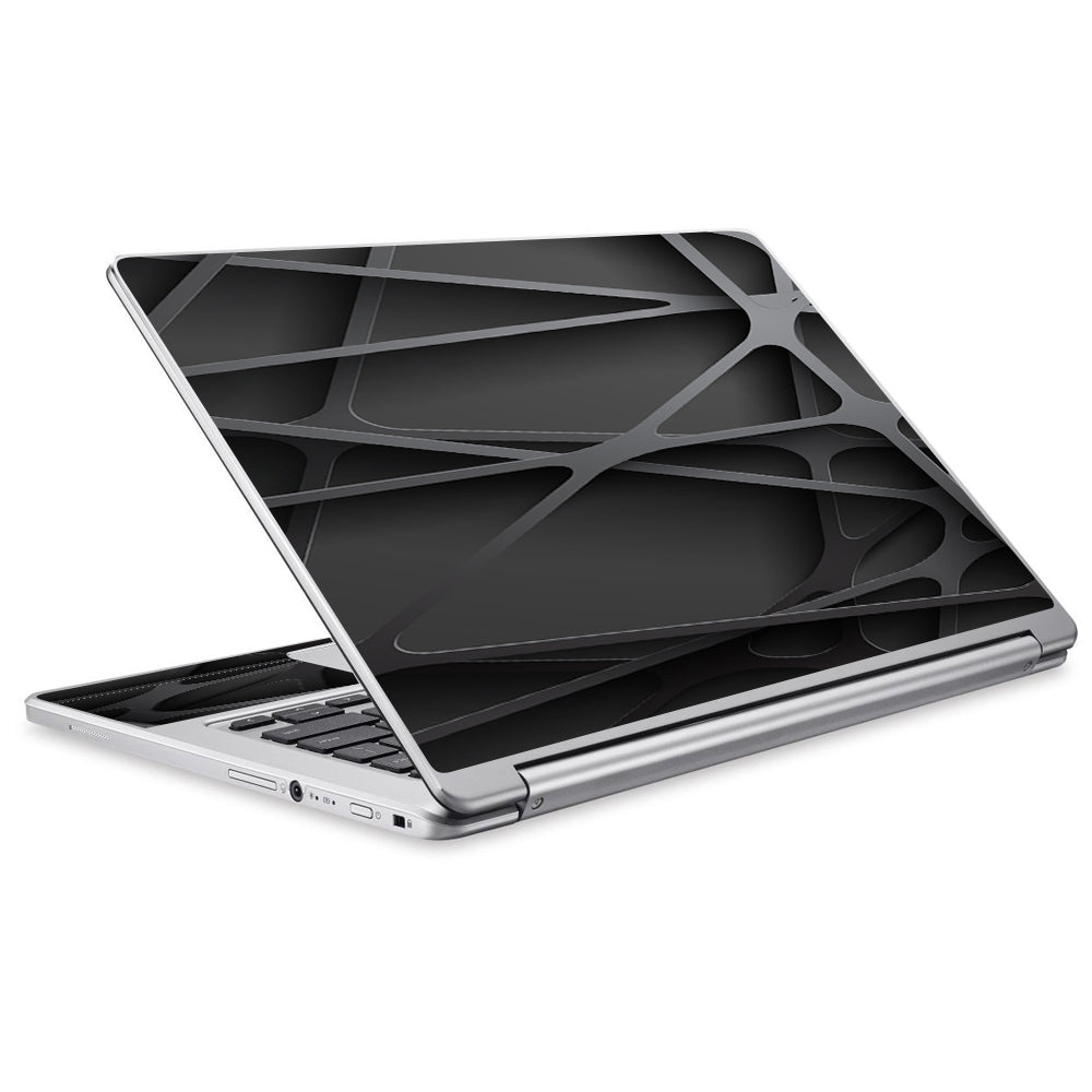  Black Metal Web Panels Acer Chromebook R13 Skin