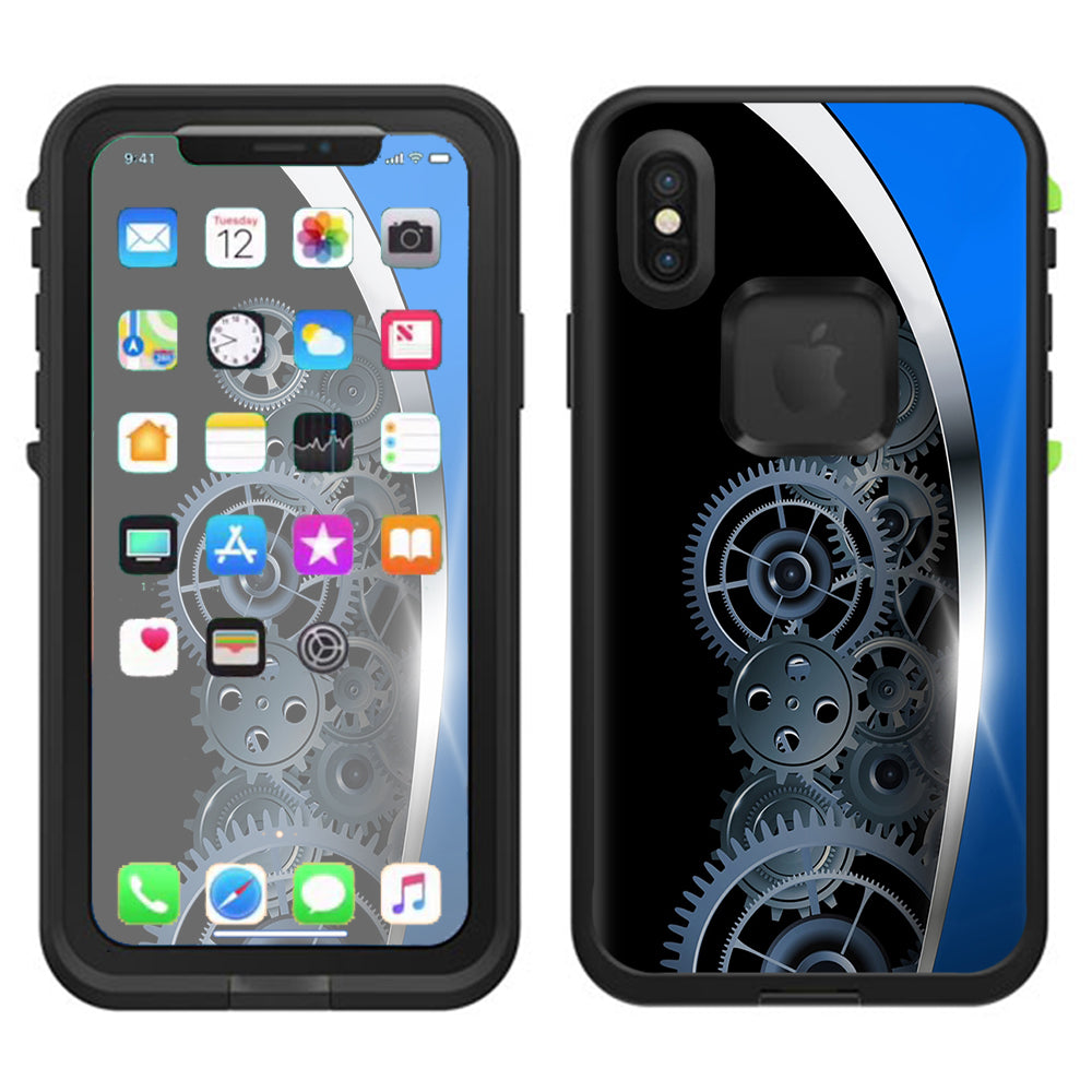  Mechanical Gears Motion Lifeproof Fre Case iPhone X Skin