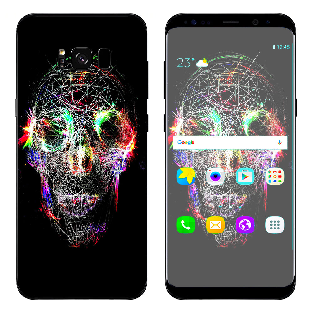  Skull Wild Line Electric Samsung Galaxy S8 Plus Skin