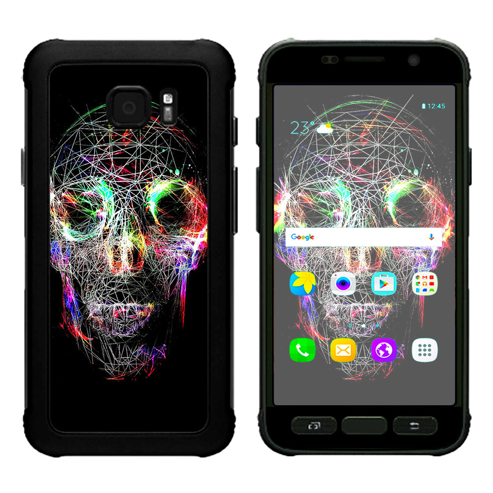  Skull Wild Line Electric Samsung Galaxy S7 Active Skin