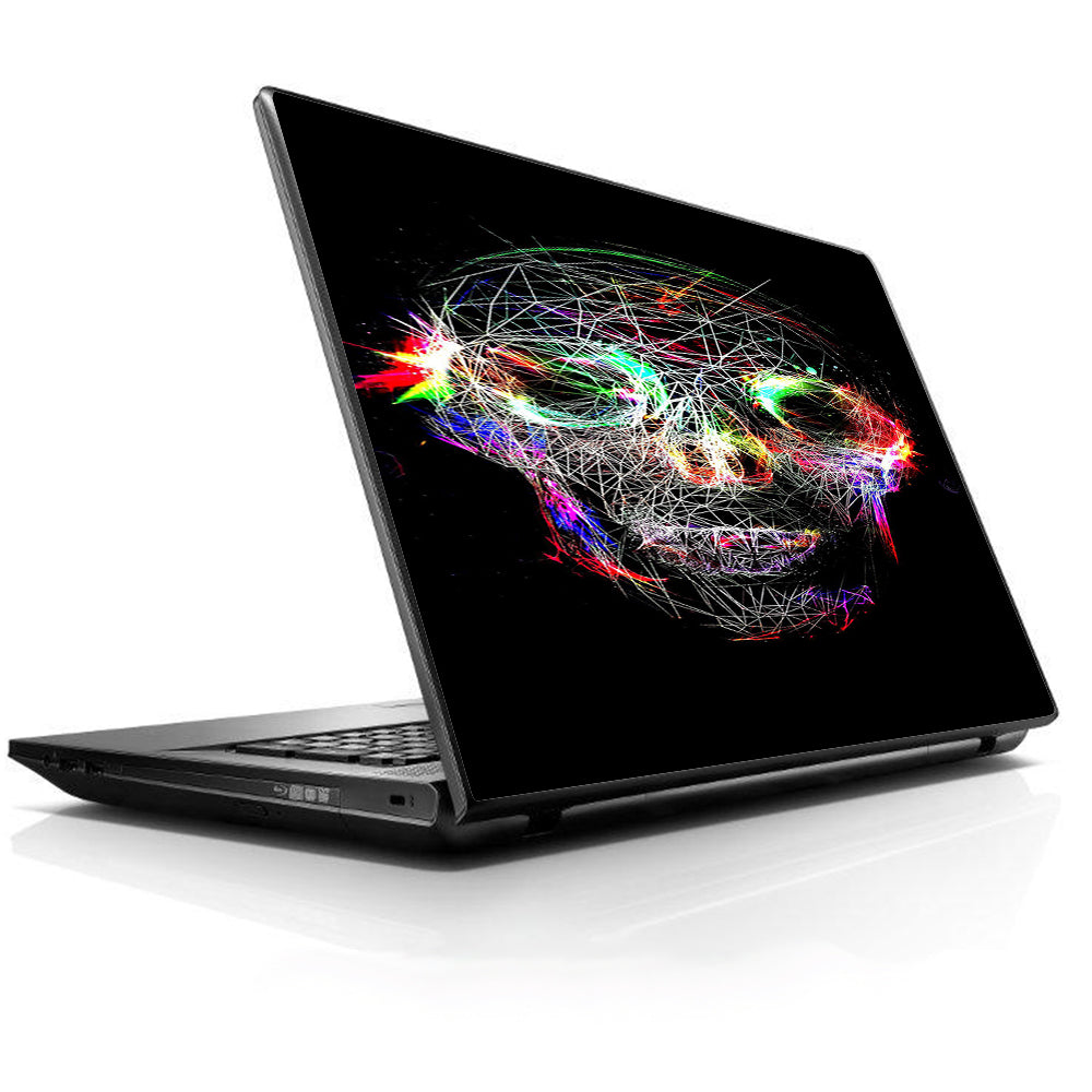  Skull Wild Line Electric Universal 13 to 16 inch wide laptop Skin