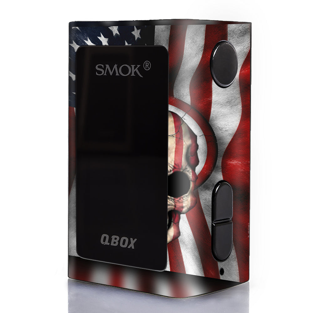  America Skull Military Usa Murica Smok Q-Box Skin
