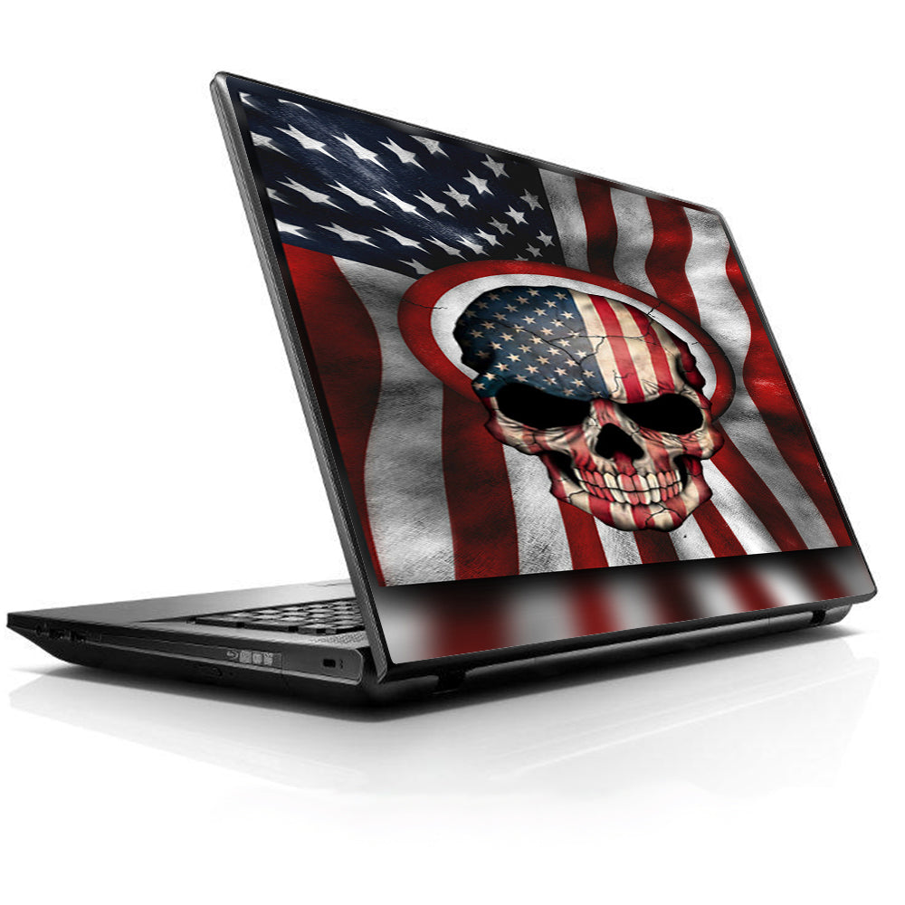  America Skull Military Usa Murica Universal 13 to 16 inch wide laptop Skin