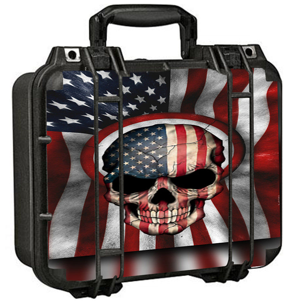  America Skull Military Usa Murica Pelican Case 1400 Skin