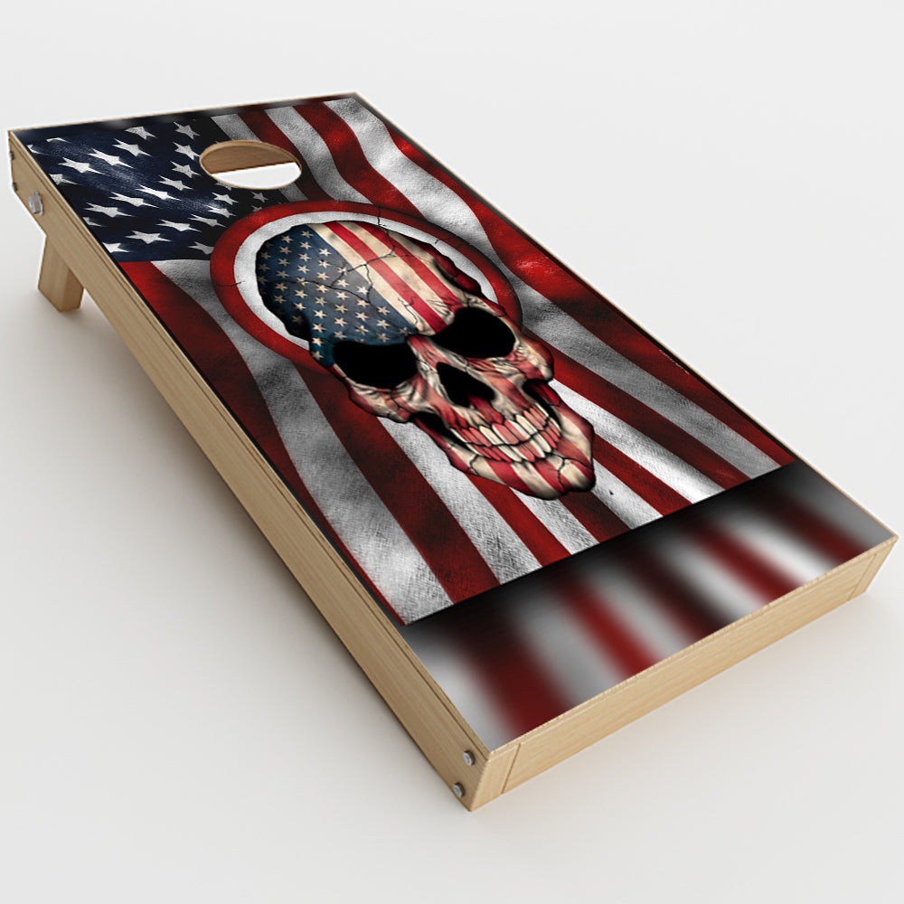  America Skull Military Usa Murica Cornhole Game Boards  Skin