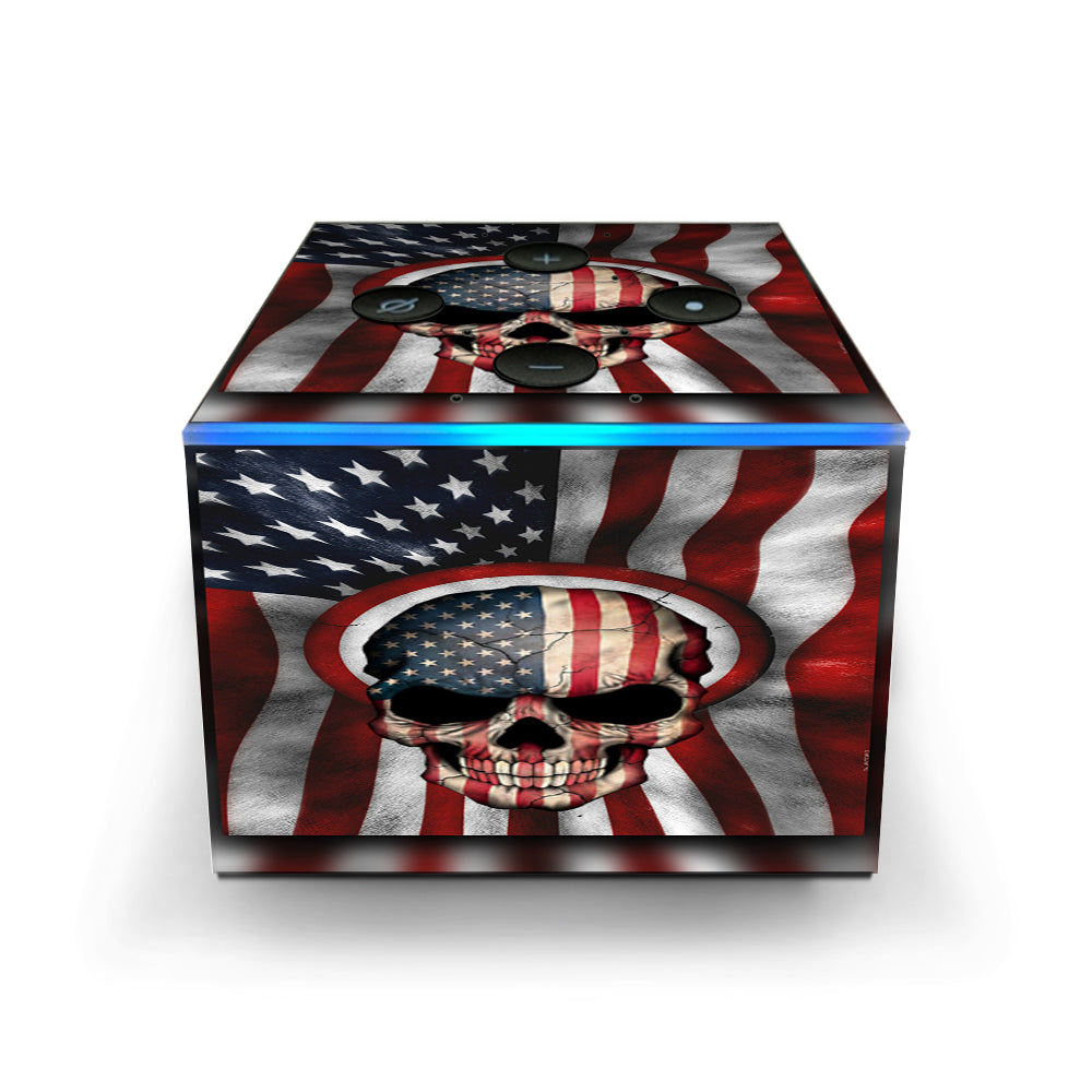  America Skull Military Usa Murica Amazon Fire TV Cube Skin