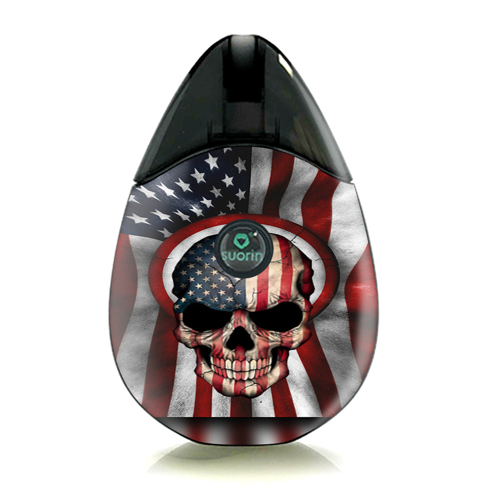  America Skull Military Usa Murica Suorin Drop Skin