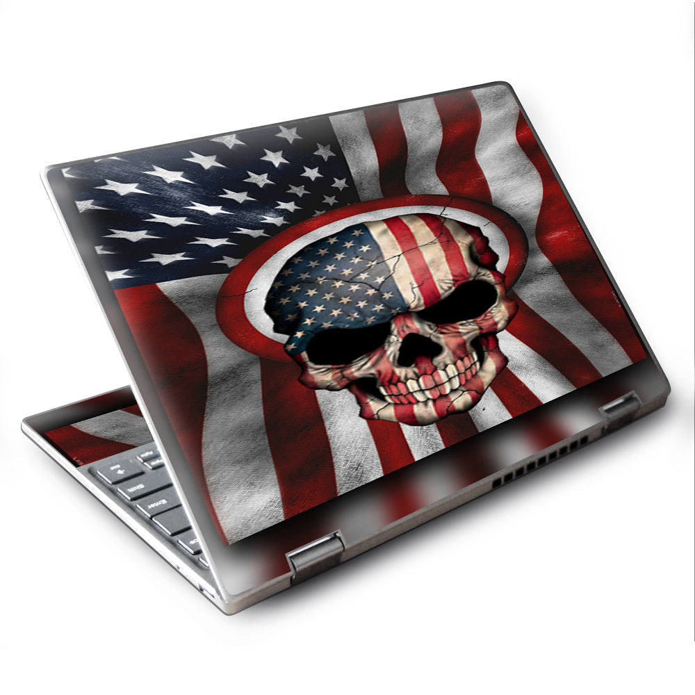  America Skull Military Usa Murica Lenovo Yoga 710 11.6" Skin
