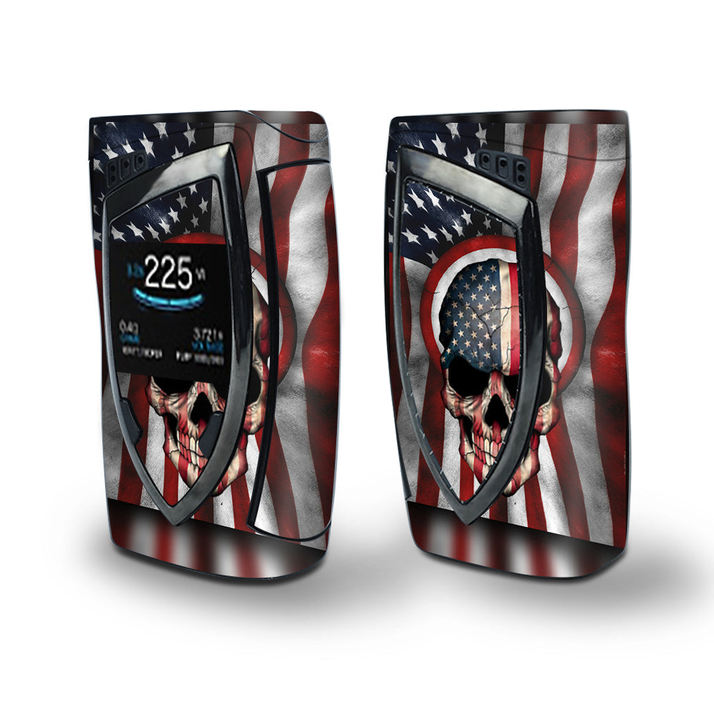 Skin Decal Vinyl Wrap for Smok Devilkin Kit 225w (includes TFV12 Prince Tank Skins) Vape Skins Stickers Cover / America Skull Military USA Murica