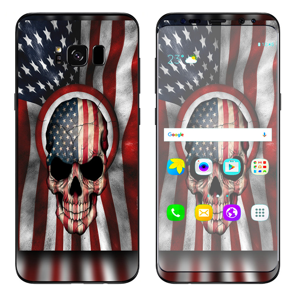  America Skull Military Usa Murica Samsung Galaxy S8 Plus Skin