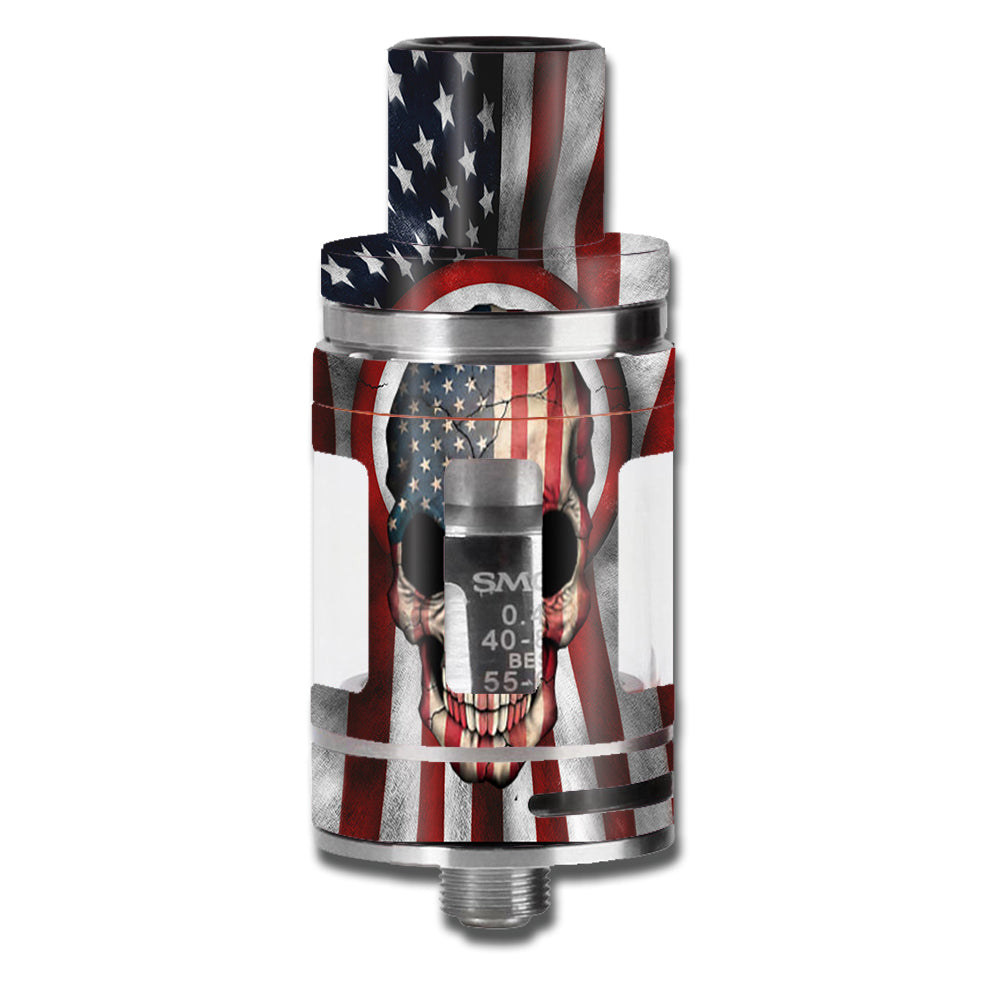  America Skull Military Usa Murica Smok TFV8 Micro Baby Beast Skin