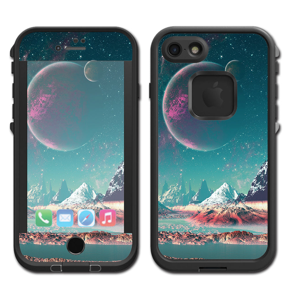  Planets And Moons Mountains Lifeproof Fre iPhone 7 or iPhone 8 Skin