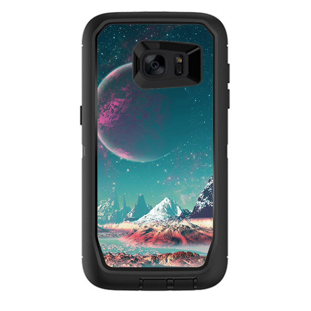  Planets And Moons Mountains Otterbox Defender Samsung Galaxy S7 Edge Skin