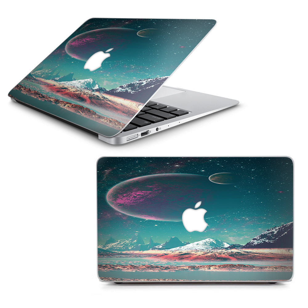  Planets And Moons Mountains Macbook Air 13" A1369 A1466 Skin