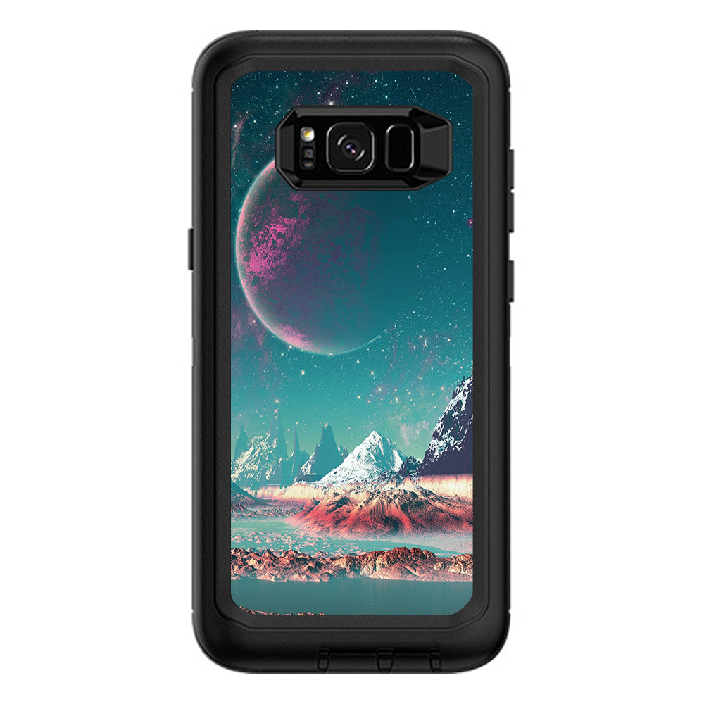  Planets And Moons Mountains Otterbox Defender Samsung Galaxy S8 Plus Skin