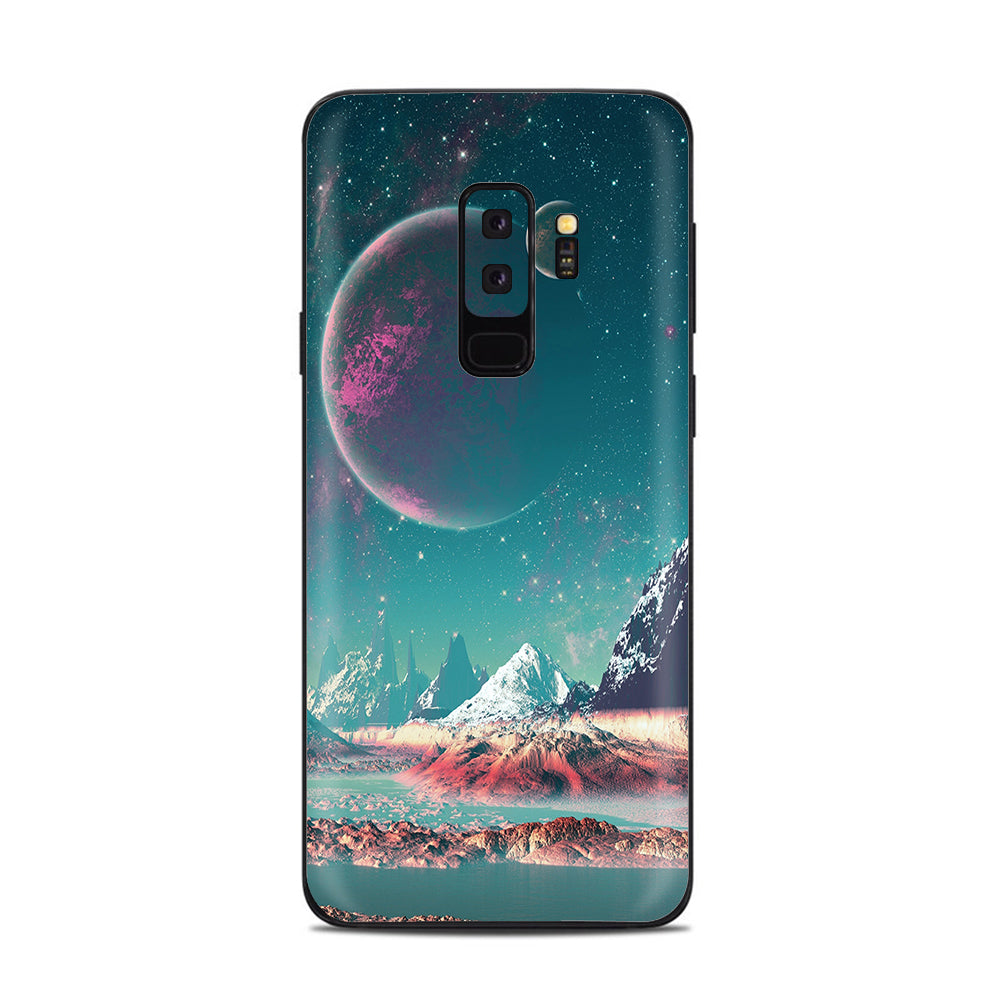  Planets And Moons Mountains Samsung Galaxy S9 Plus Skin