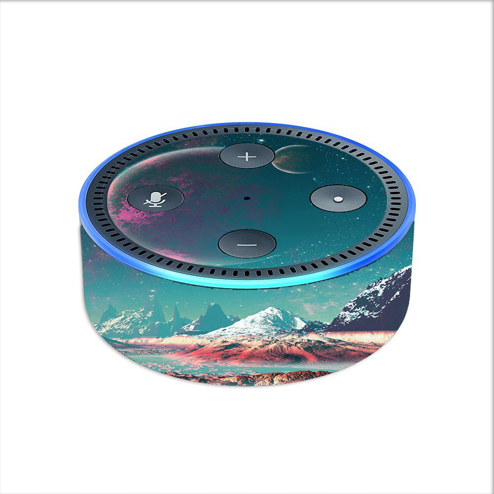  Planets And Moons Mountains Amazon Echo Dot 2nd Gen Skin