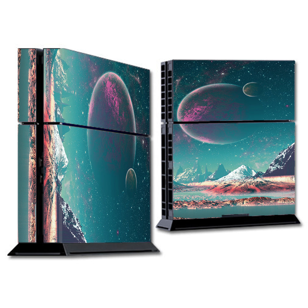  Planets And Moons Mountains Sony Playstation PS4 Skin