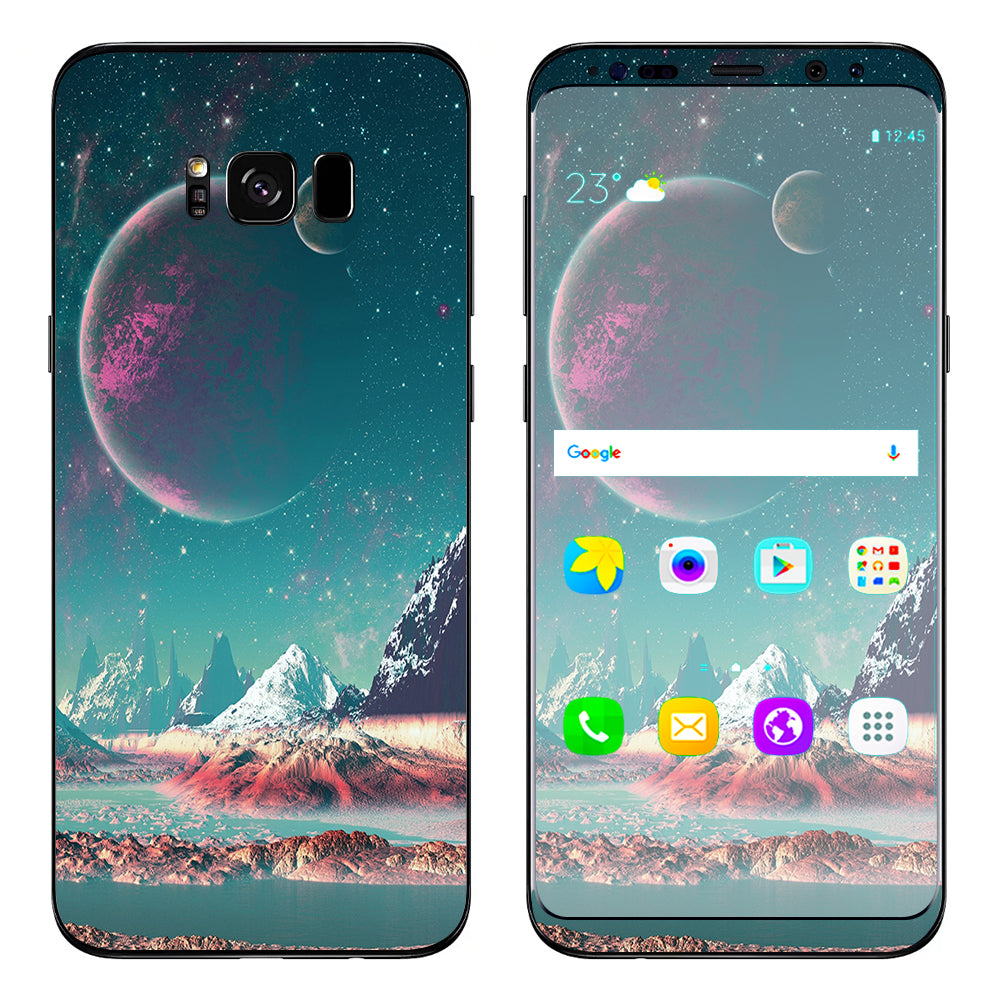  Planets And Moons Mountains Samsung Galaxy S8 Skin