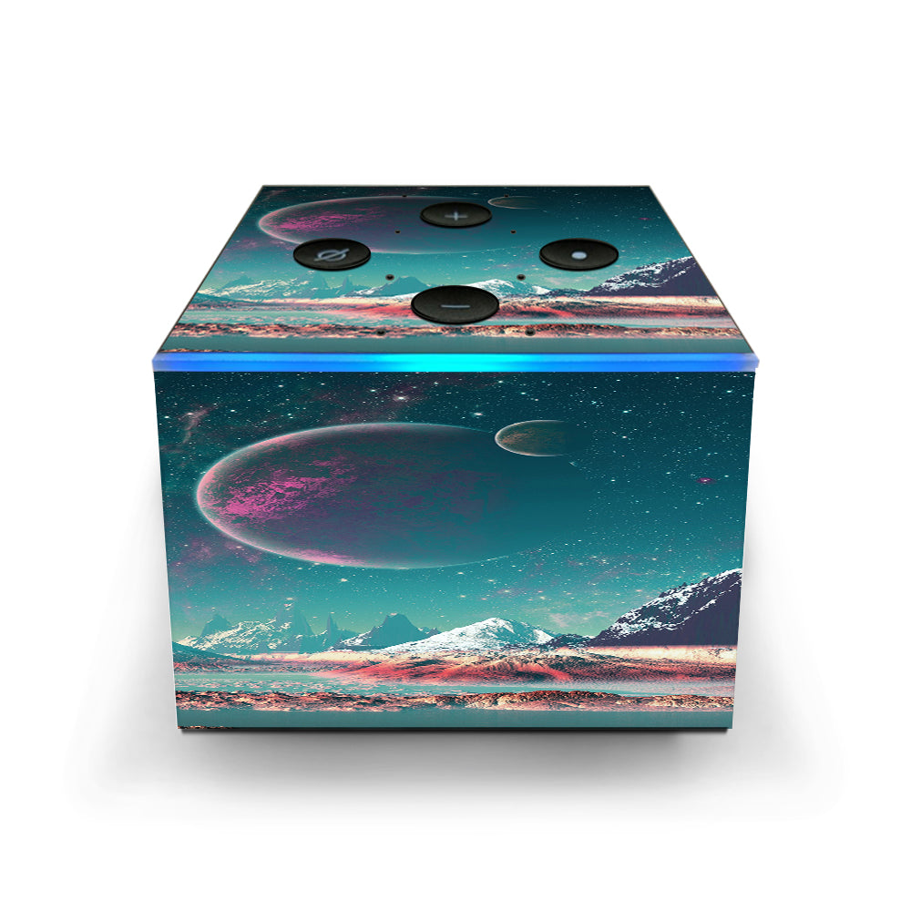  Planets And Moons Mountains Amazon Fire TV Cube Skin